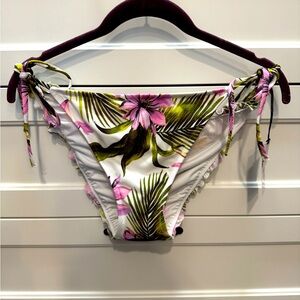 Shade & Shore Floral Print Women's Bikini Bottom Large